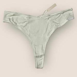NWT Skims Cotton Jersey Dipped Thong in Bone Women’s 3X